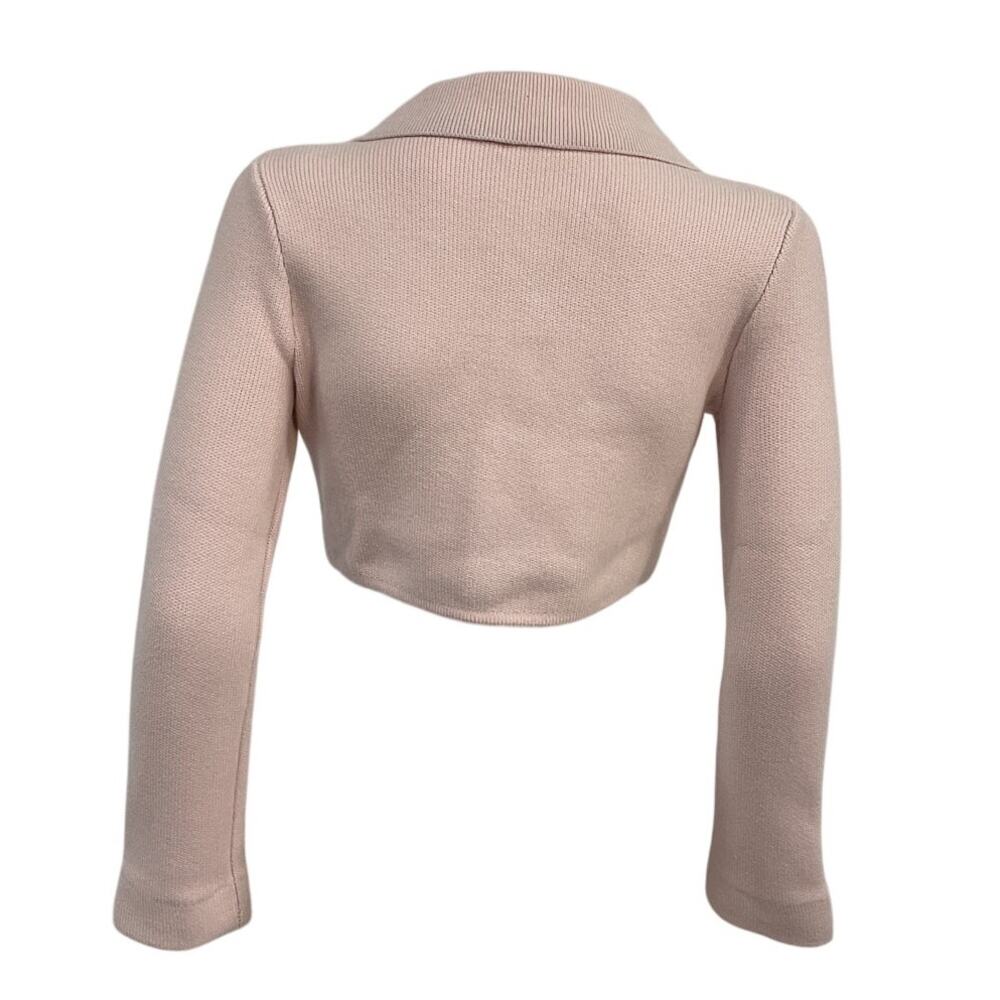 Majorelle Cropped Light Pink Solveig Cardigan Size Xs View 3